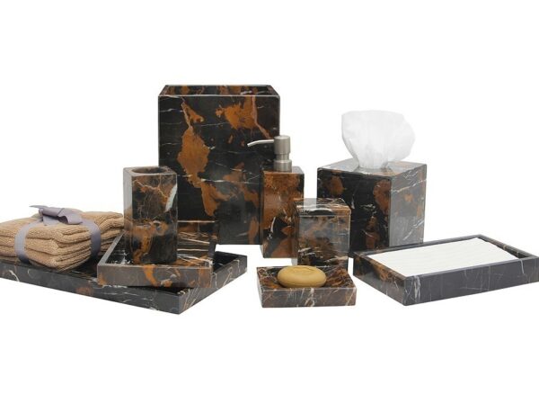 Myrtus Collection Black & Gold Marble