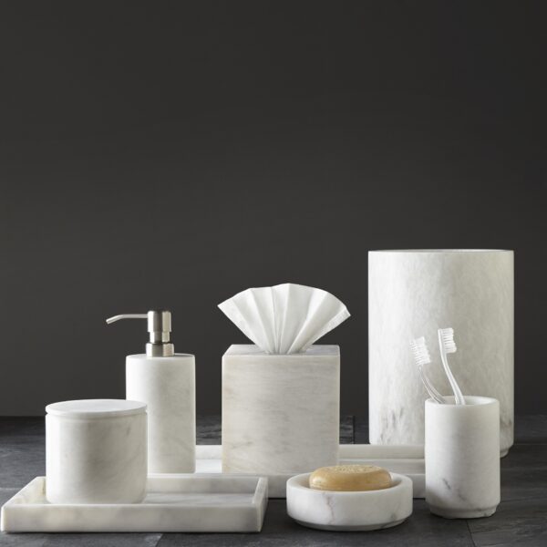 Eris Collection Pearl White Marble
