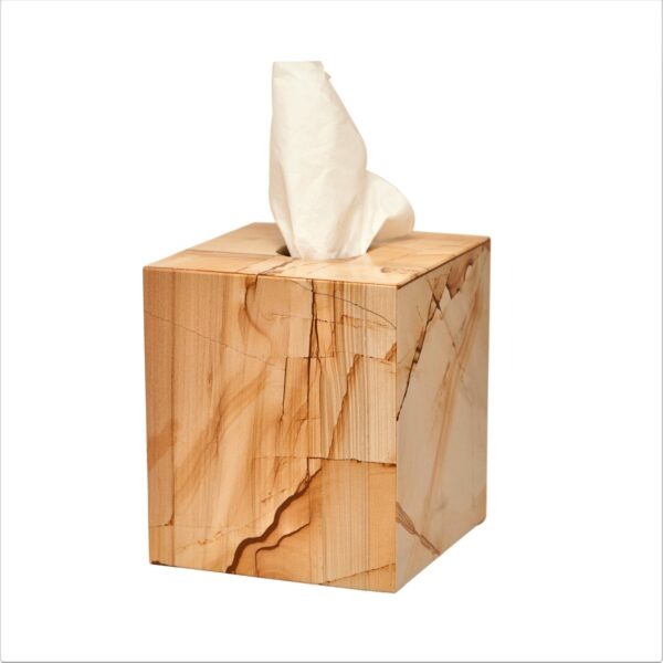 Myrtus Collection Teak Stone Tissue Box Holder