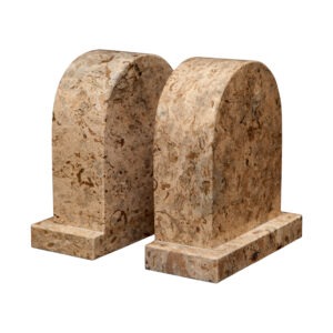 Metis Collection Fossil Stone Bookends
