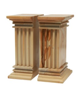 Renaissance Collection Teak Stone Bookends