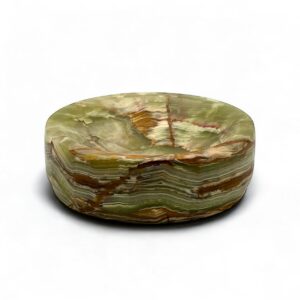 Platanus Collection Zafferano Verde Onyx 8" Honed Finish Key Bowl