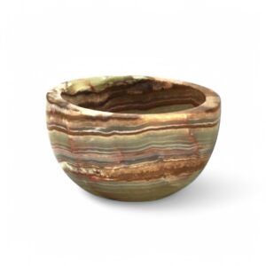 Eros Collection Zafferano Verde Onyx 6" Honed Finish Nut Bowl