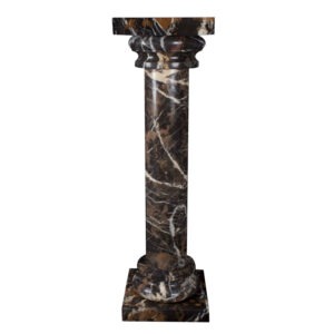 Eros Style Black Gold Marble Column