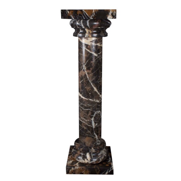 Eros Style Black Gold Marble Column