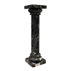 Eros Style Black Zebra Marble Column