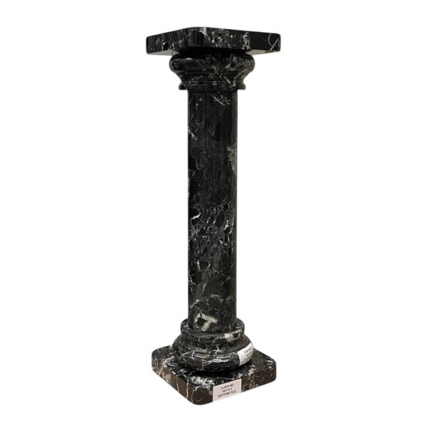 Eros Style Black Zebra Marble Column