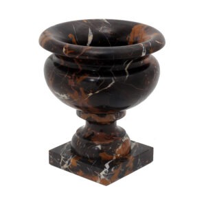 Phoebe Style Black Gold Marble Planter