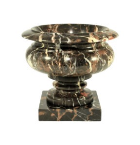 Rhea Style Black Gold Marble Planter