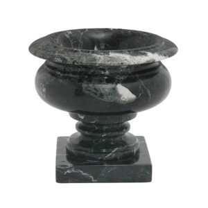 Rhea Style Black Zebra Marble Planter