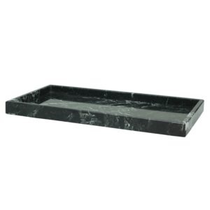 Myrtus Collection Black & Gold Marble Polished Finish Large Amenity Tray