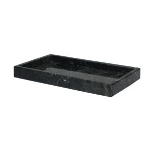 Myrtus Collection Black & Gold Marble Polished Finish Small Amenity Tray