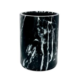 Eris Collection Light Green Onyx Honed Finish Round Waste Bin w/Liner