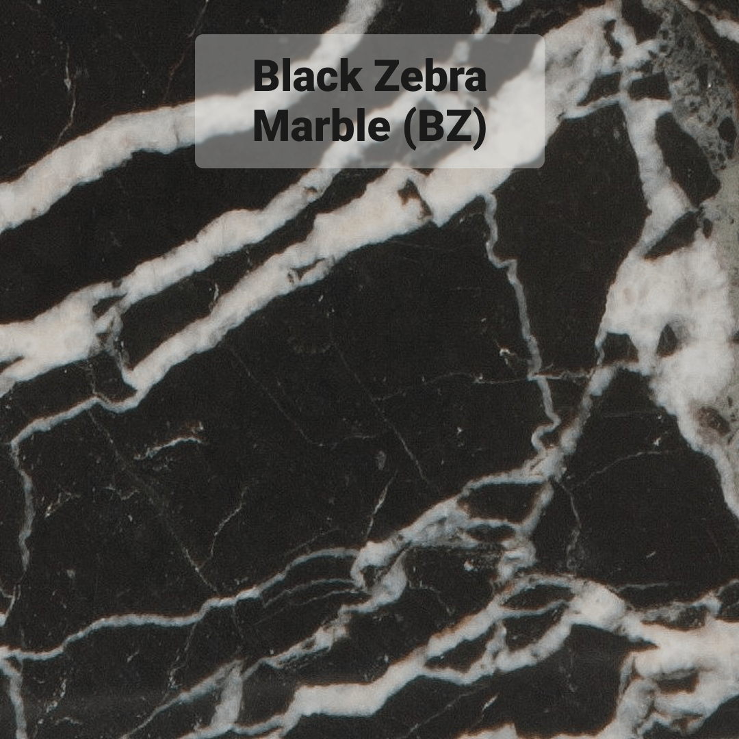 Black Zebra Marble (BZ)